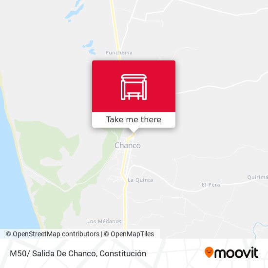 Mapa de M50/ Salida De Chanco