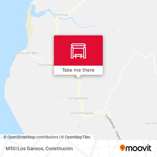 M50/Los Gansos map