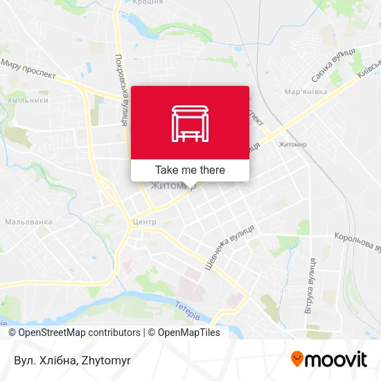 Вул. Хлібна map