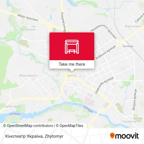 Кінотеатр Україна map