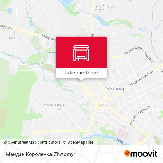 Майдан Короленка map
