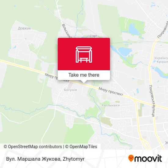 Вул. Маршала Жукова map