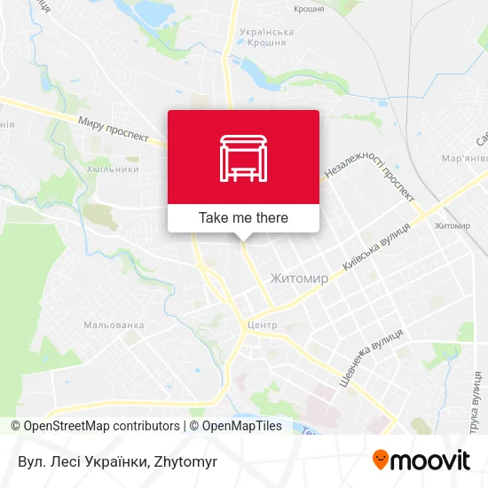 Карта Вул. Лесі Українки