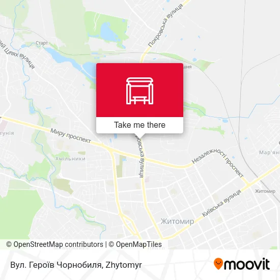 Вул. Героїв Чорнобиля map