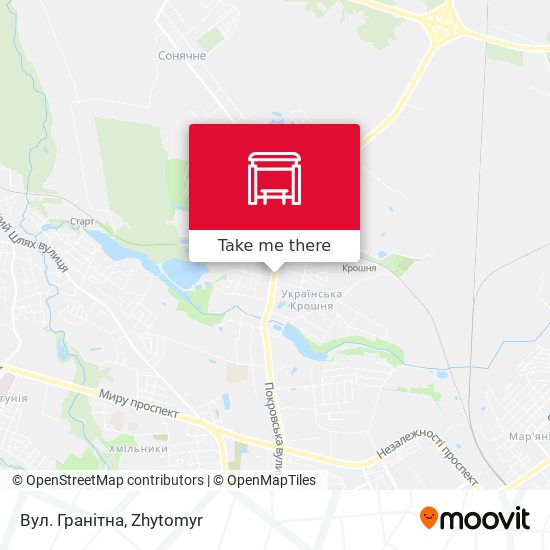 Вул. Гранітна map