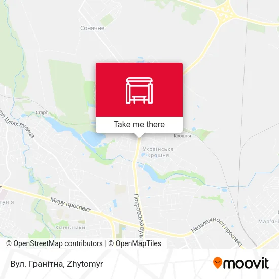 Вул. Гранітна map