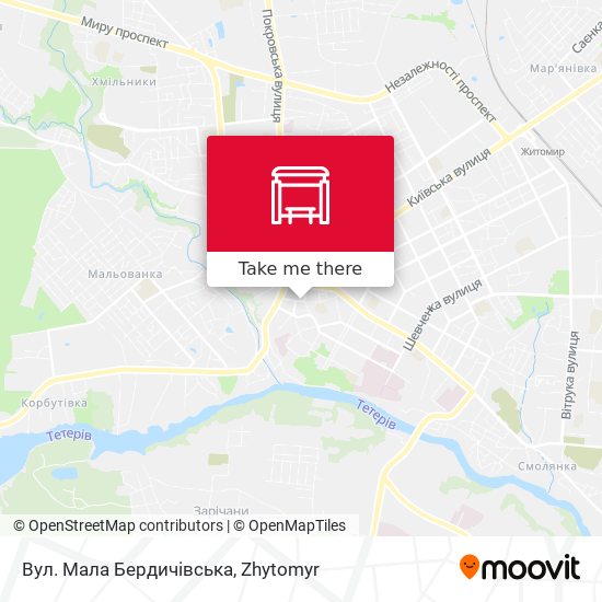 Вул. Мала Бердичівська map