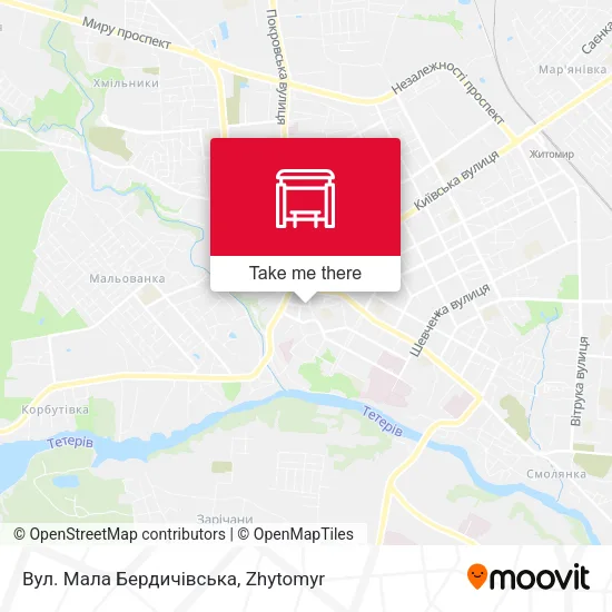 Вул. Мала Бердичівська map