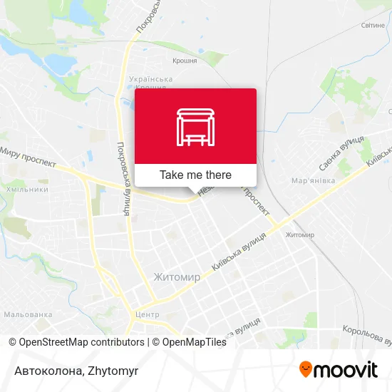 Карта Автоколона