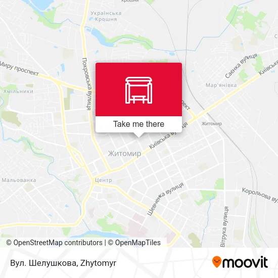 Карта Вул. Шелушкова