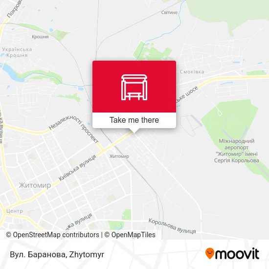 Карта Вул. Баранова