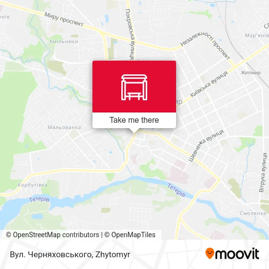 Вул. Черняховського map