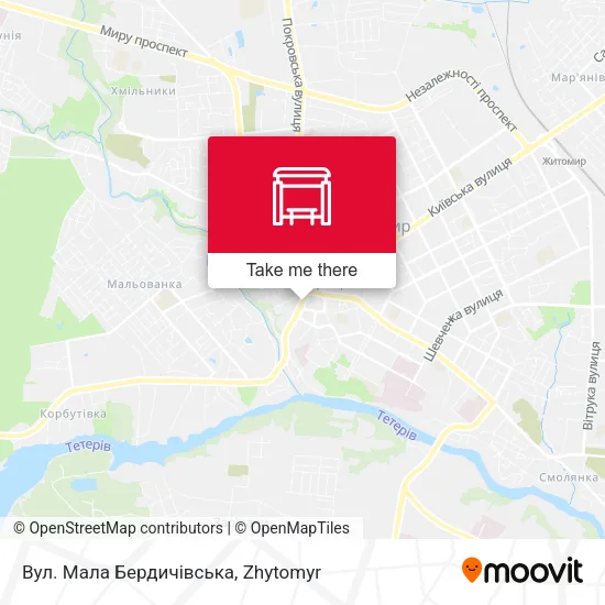 Карта Вул. Мала Бердичівська