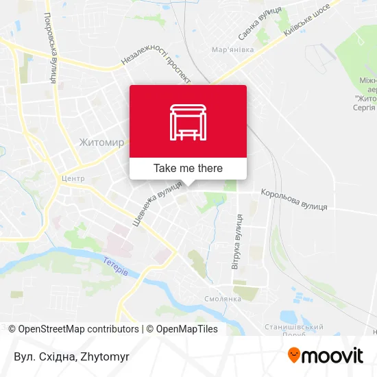 Вул. Східна map