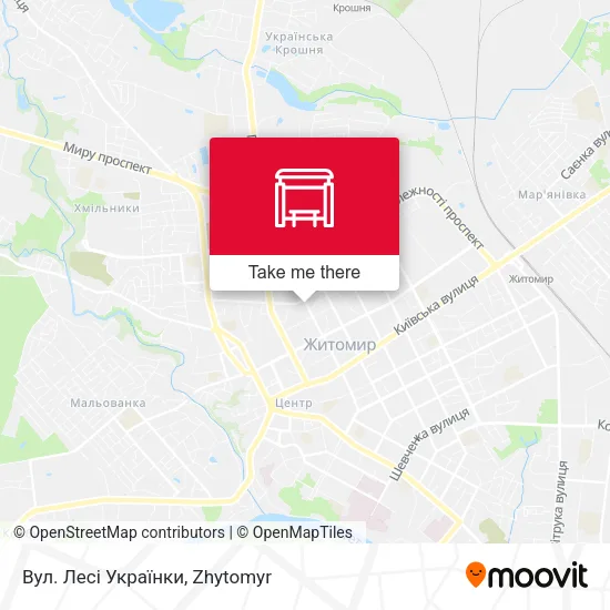 Вул. Лесі Українки map