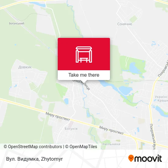 Карта Вул. Видумка