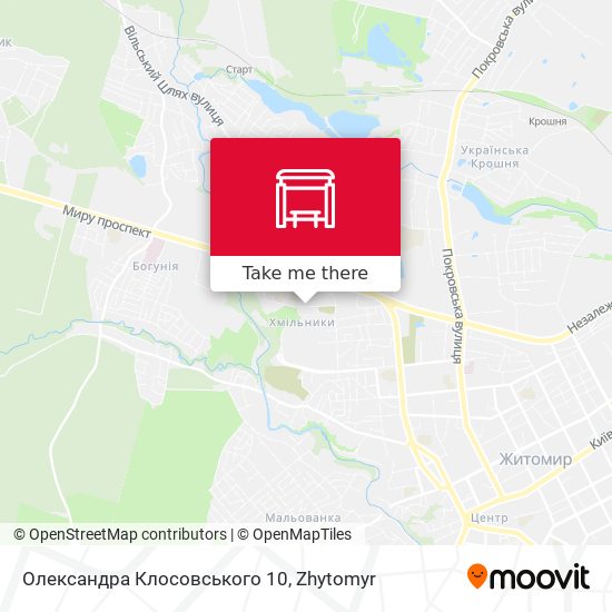 Олександра Клосовського 10 map