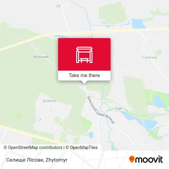 Селище Лісове map