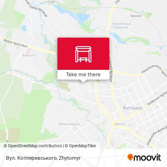 Вул. Котляревського map