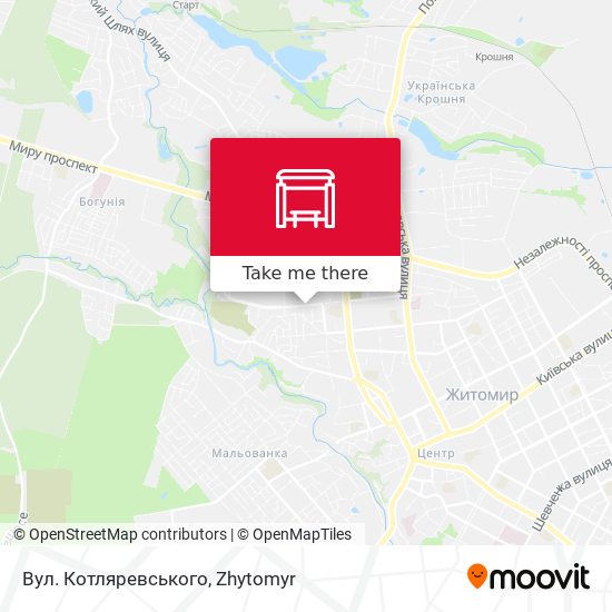 Вул. Котляревського map