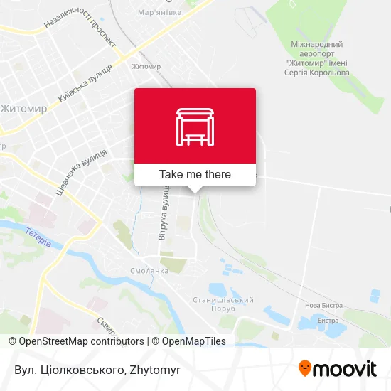 Вул. Ціолковського map