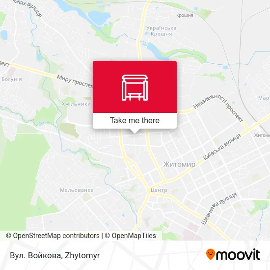 Карта Вул. Войкова