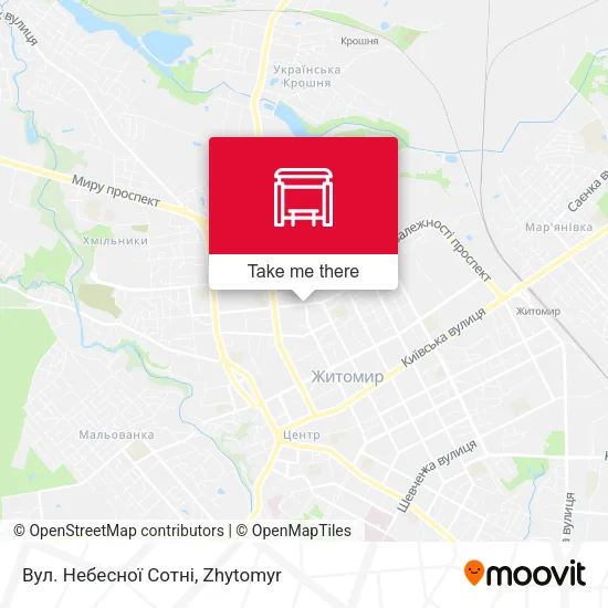 Вул. Небесної Сотні map