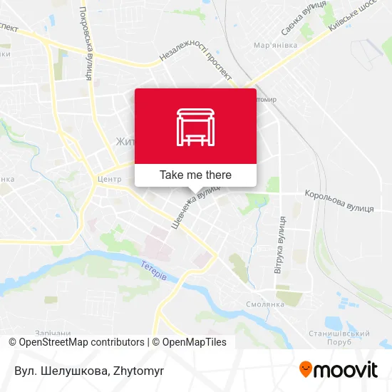 Карта Вул. Шелушкова