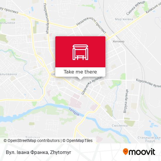 Вул. Івана Франка map