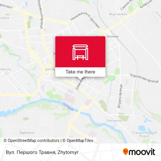 Карта Вул. Першого Травня