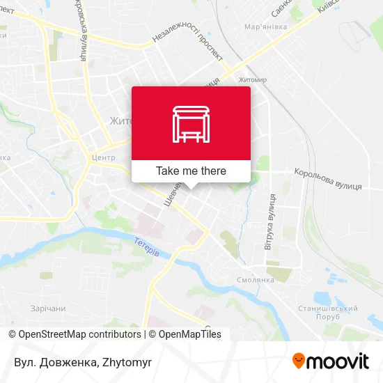 Вул. Довженка map