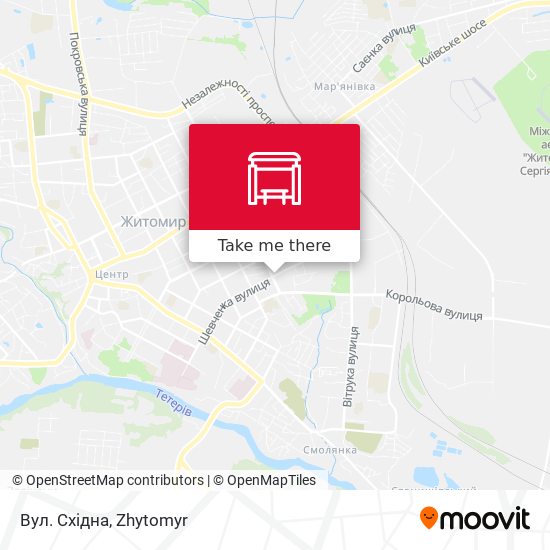 Вул. Східна map