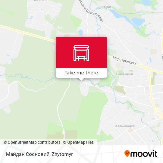 Майдан Сосновий map