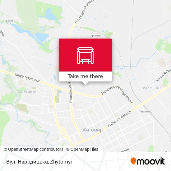 Вул. Народицька map