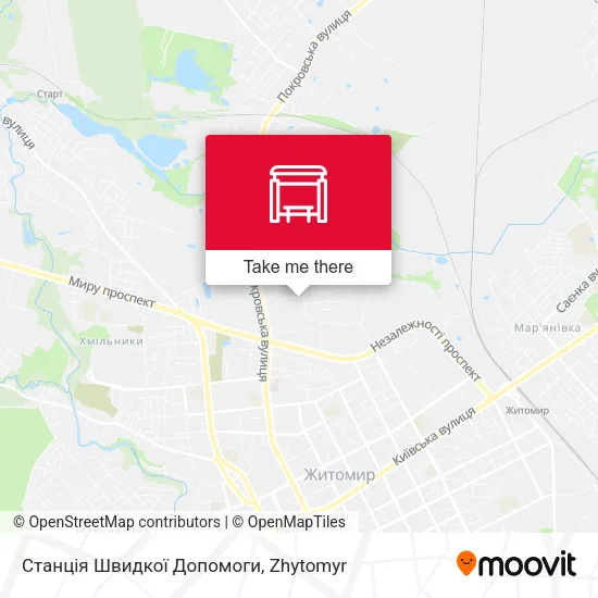 Карта Станція Швидкої Допомоги