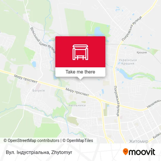 Карта Вул. Індустріальна