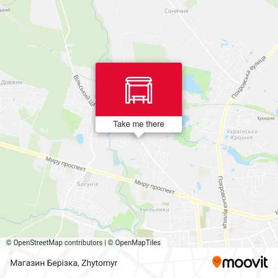 Карта Магазин Берізка