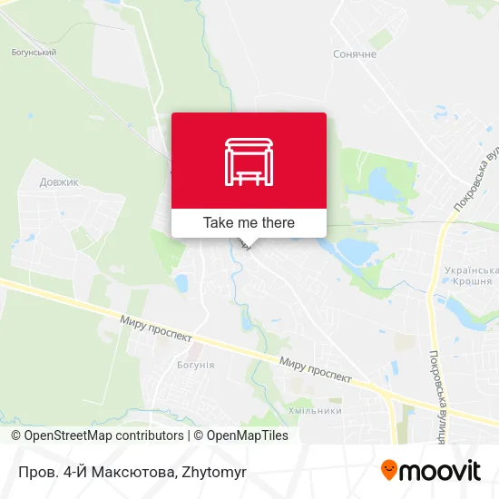 Карта Пров. 4-Й Максютова