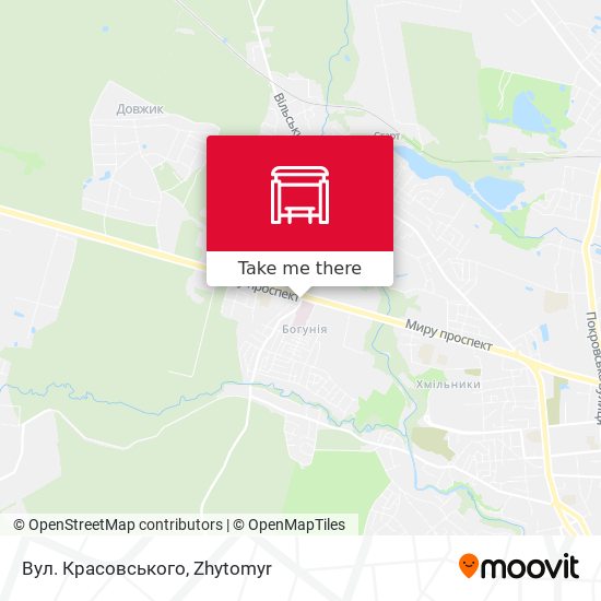 Вул. Красовського map