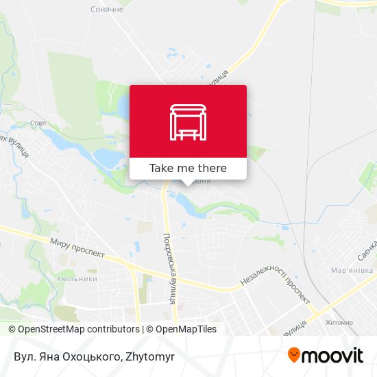 Вул. Яна Охоцького map