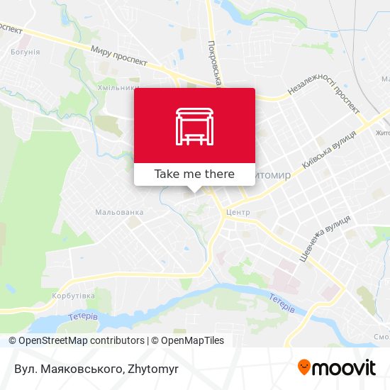 Вул. Маяковського map