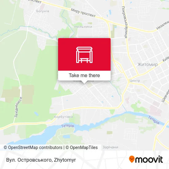 Карта Вул. Островського