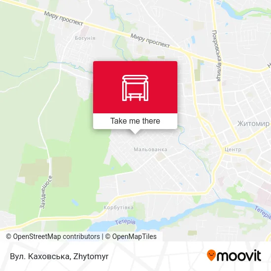 Вул. Каховська map