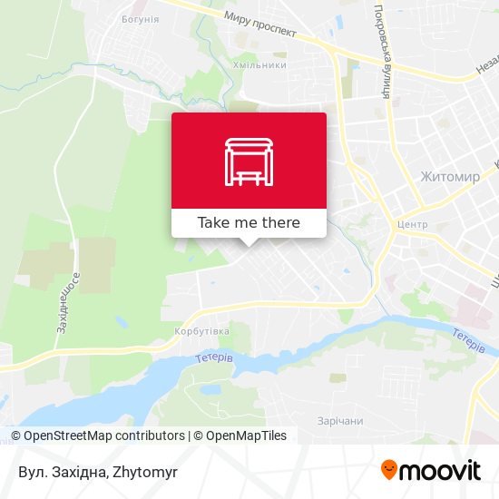 Вул. Західна map