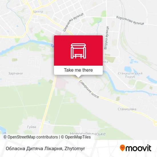 Обласна Дитяча Лікарня map