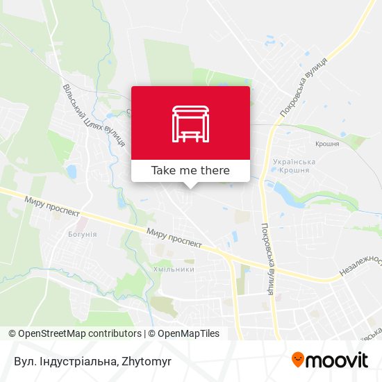 Вул. Індустріальна map