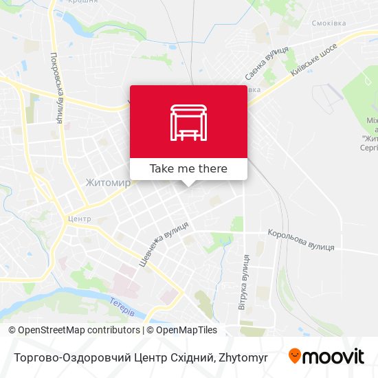 Торгово-Оздоровчий Центр Східний map