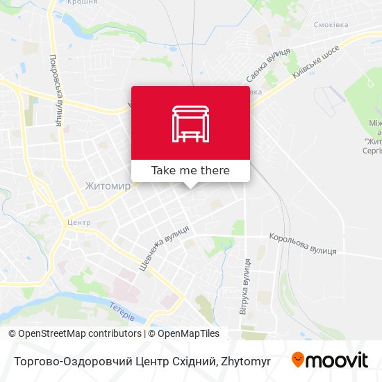 Торгово-Оздоровчий Центр Східний map