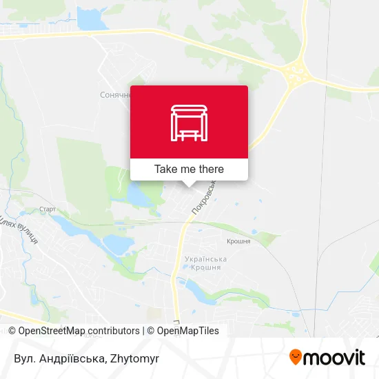 Карта Вул. Андріївська