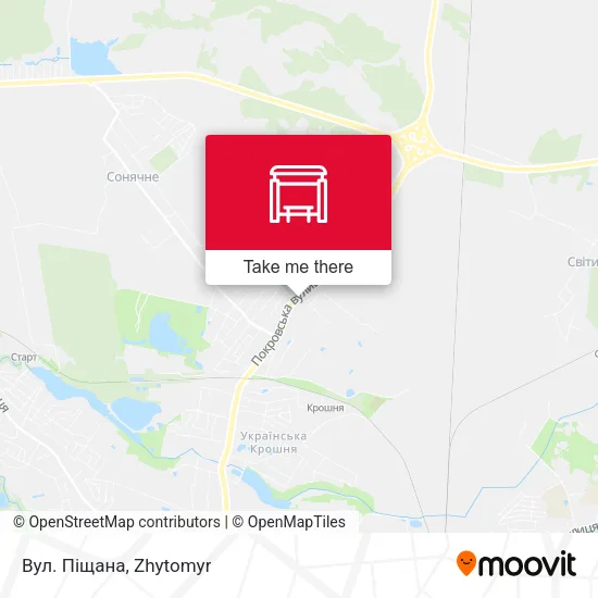 Вул. Піщана map